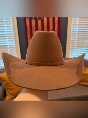 American Hat Company 7X Felt Cowboy Hat, Tuscan, Size 6 7/8 LO